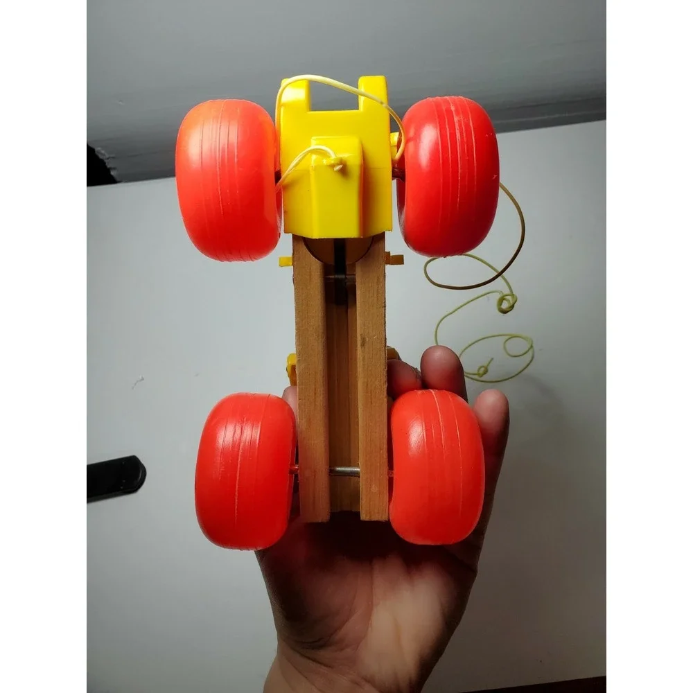 Vintage Fisher Price Clown Jalopy Car 724 Noise Kids‎ Toy Baby Fun